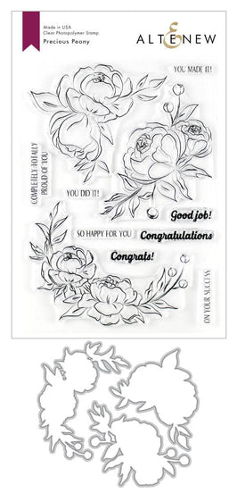 Altenew Stamp & Die Bundle Precious Peony Stamp & Die Bundle