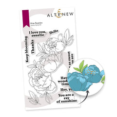 Altenew Stamp & Die Bundle Prim Peonies
