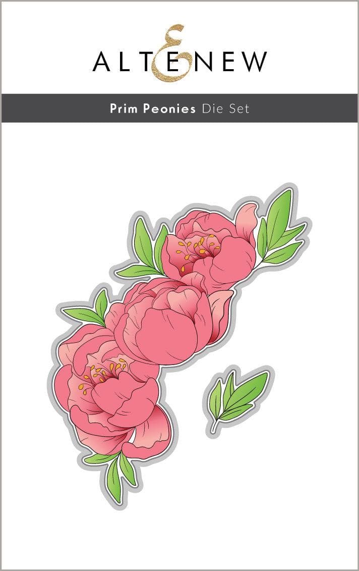 Altenew Stamp & Die Bundle Prim Peonies