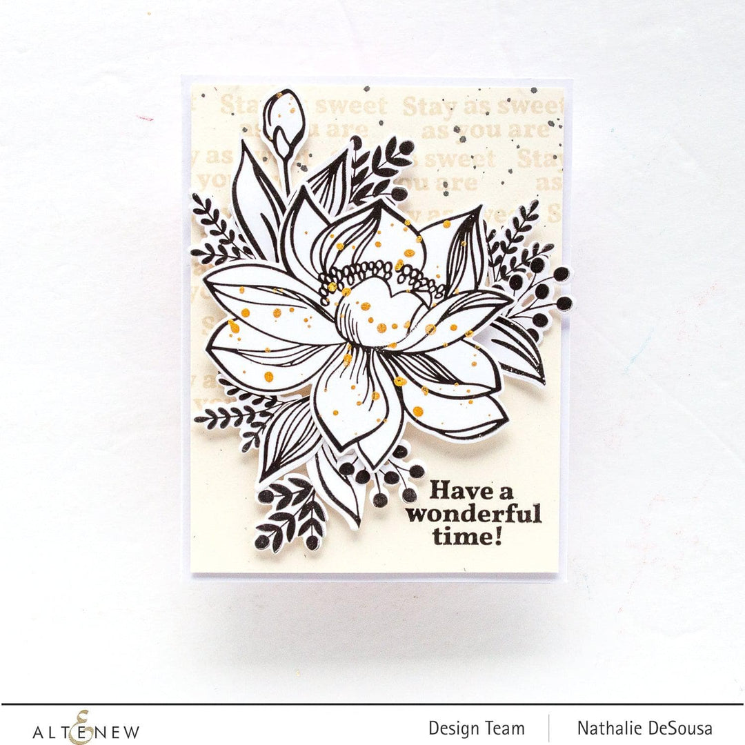 Altenew Stamp & Die Bundle Prim Peonies