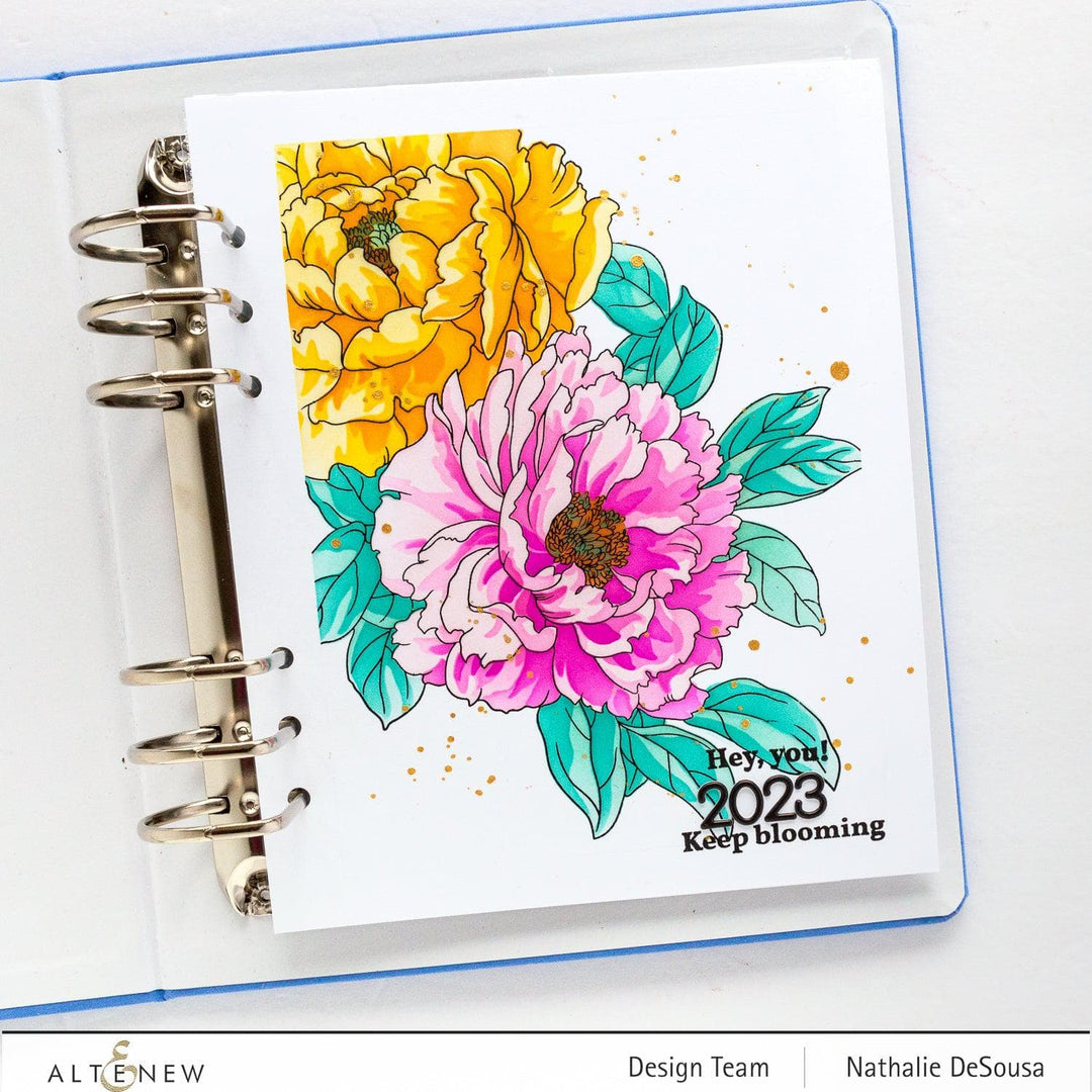 Altenew Stamp & Die Bundle Prim Peonies