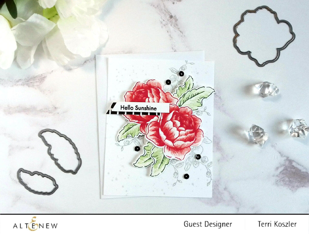 Altenew Stamp & Die Bundle Rose Blossom Stamp & Die Bundle