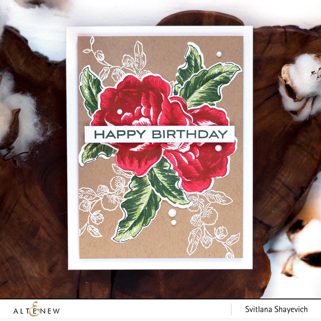 Altenew Stamp & Die Bundle Rose Blossom Stamp & Die Bundle