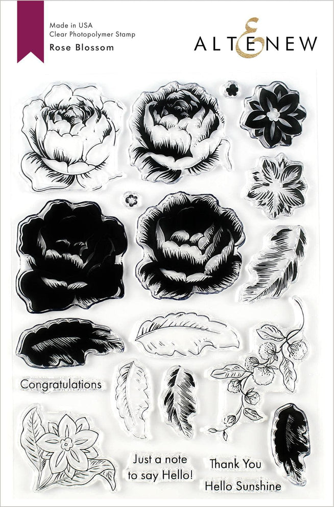 Altenew Stamp & Die Bundle Rose Blossom Stamp & Die Bundle