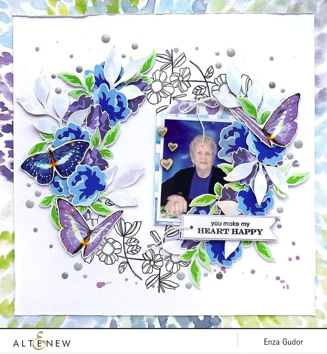 Altenew Stamp & Die Bundle Rose Spray Stamp & Die Bundle