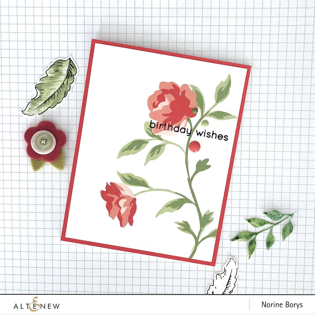 Altenew Stamp & Die Bundle Rose Spray Stamp & Die Bundle