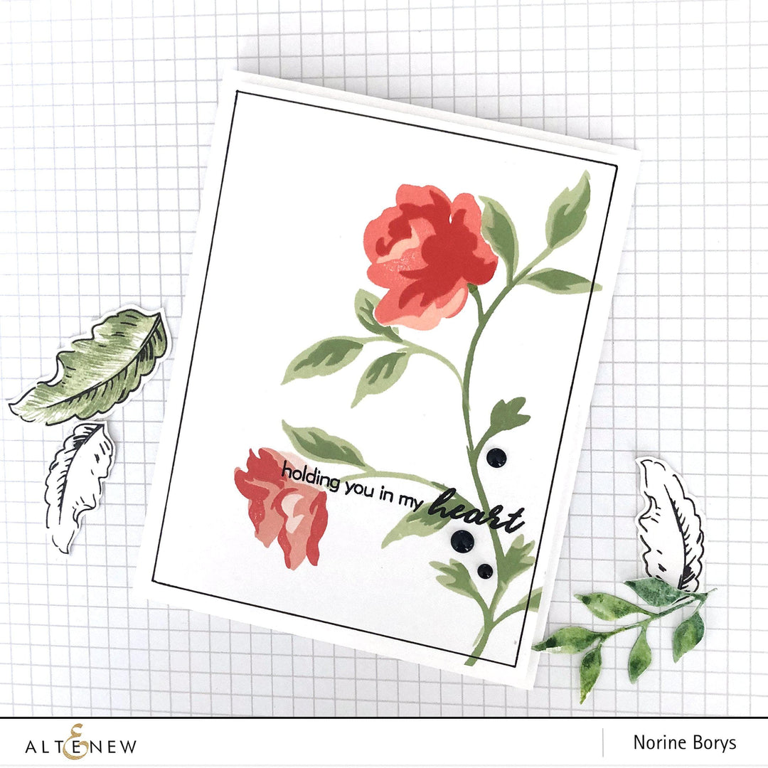 Altenew Stamp & Die Bundle Rose Spray Stamp & Die Bundle