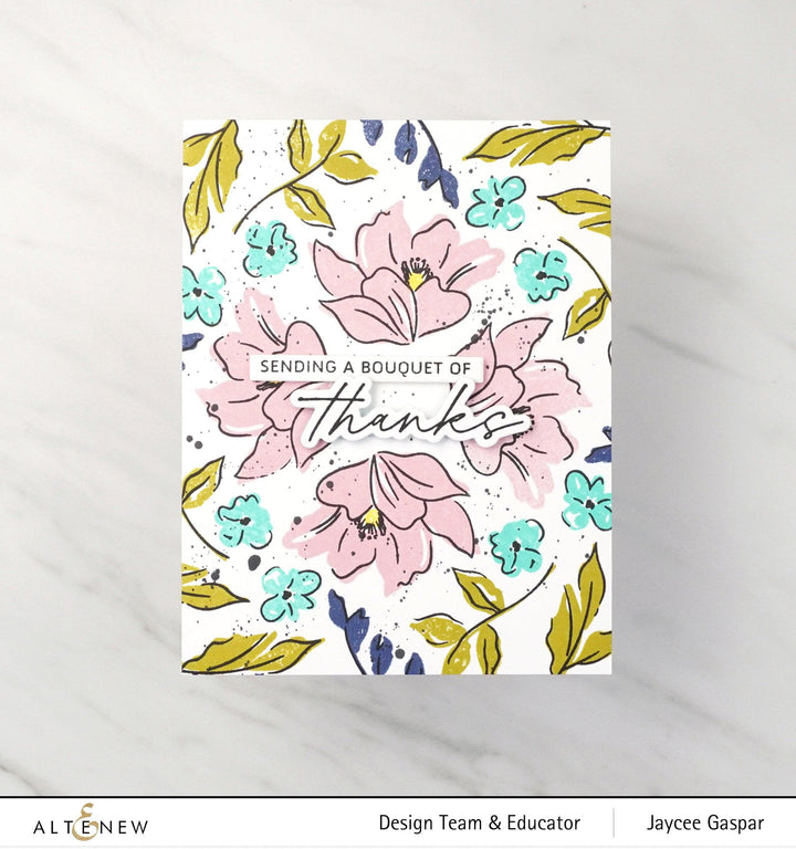 Altenew Stamp & Die Bundle Sketched Florals
