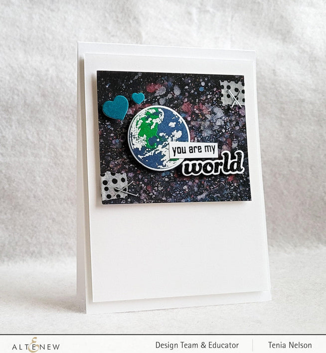 Altenew Stamp & Die Bundle Small World Stamp & Die Bundle