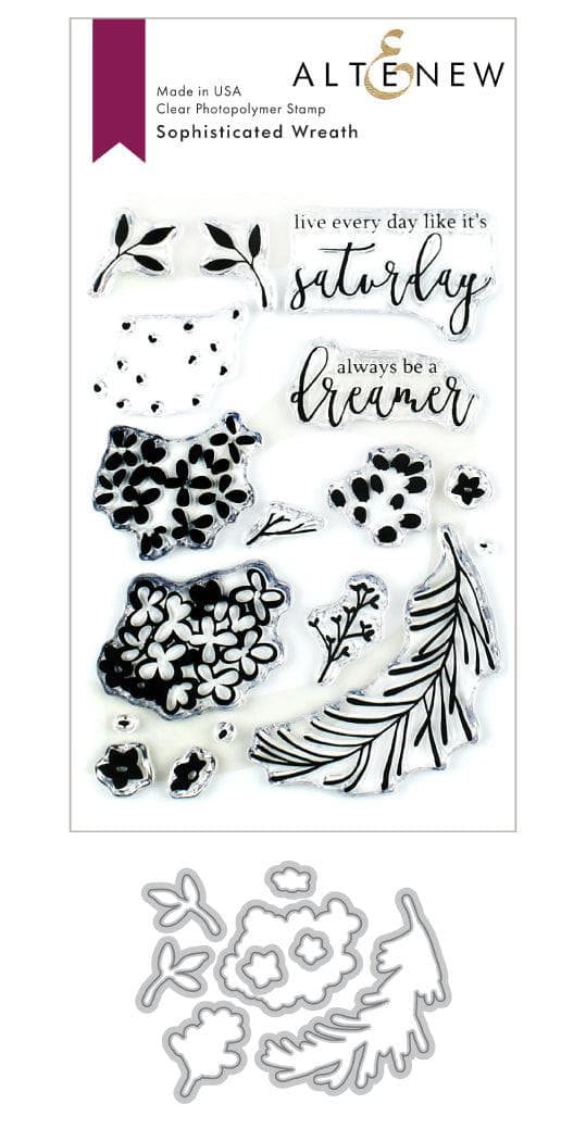 Altenew Stamp & Die Bundle Sophisticated Wreath Stamp & Die Bundle