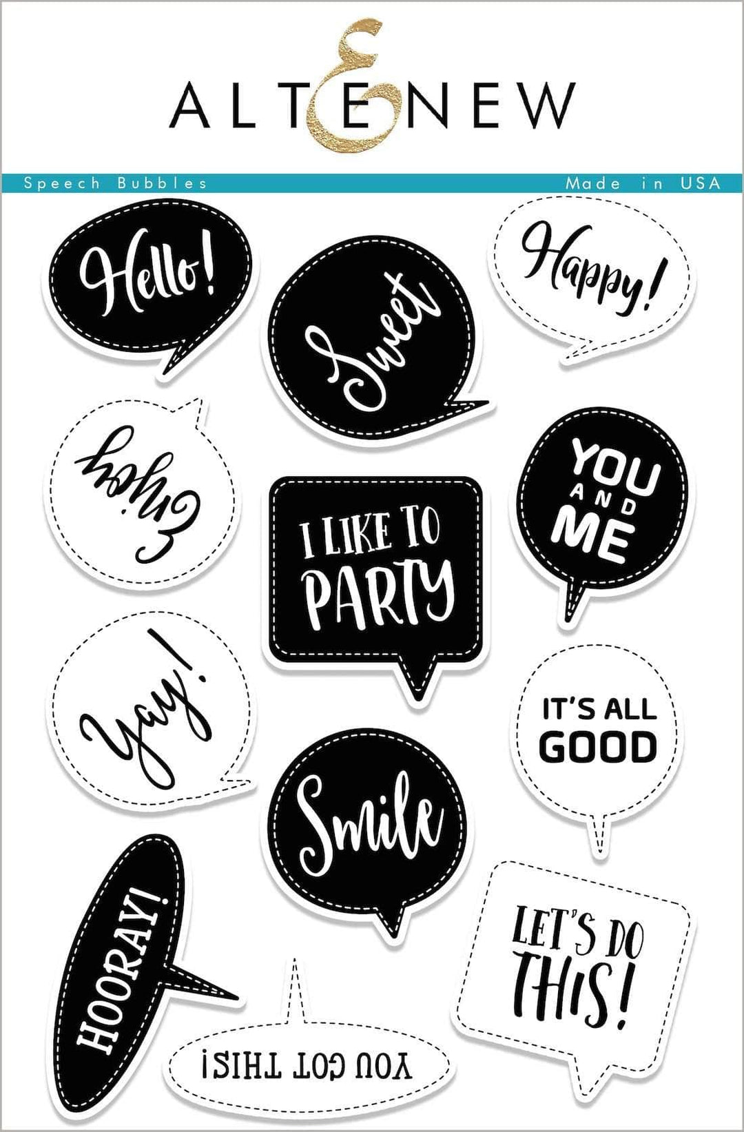 Altenew Stamp & Die Bundle Speech Bubbles