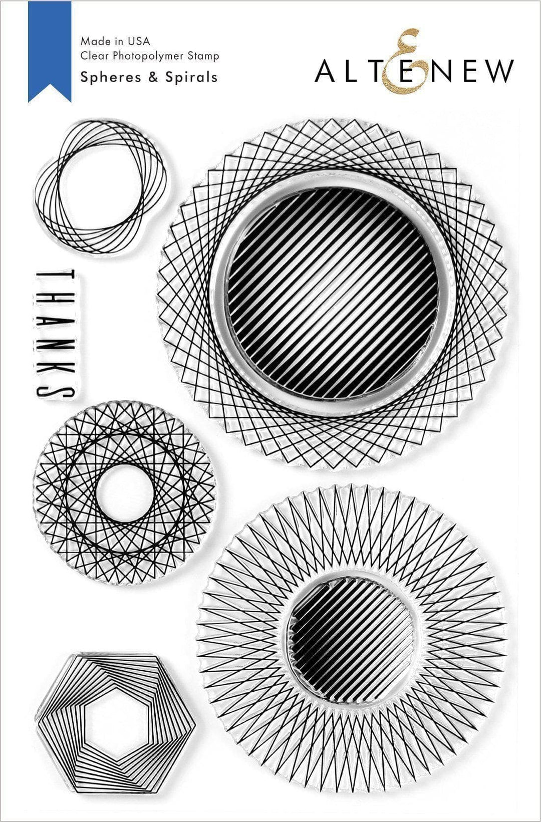 Altenew Stamp & Die Bundle Spheres & Spirals Stamp & Die Bundle