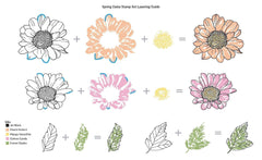 Altenew Stamp & Die Bundle Spring Daisy Stamp & Die Bundle