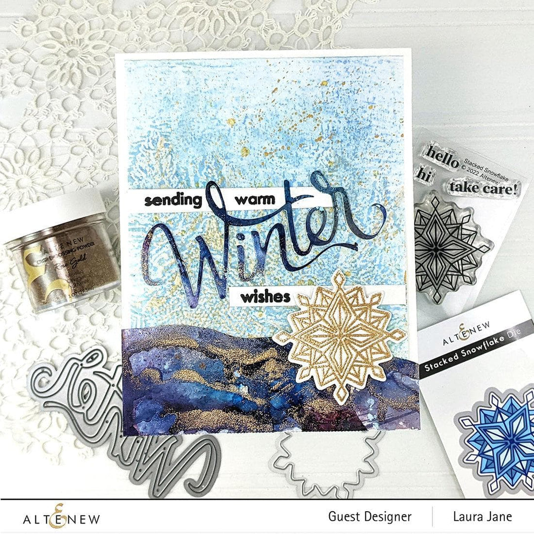Altenew Stamp & Die Bundle Stacked Snowflake Stamp & Die Bundle