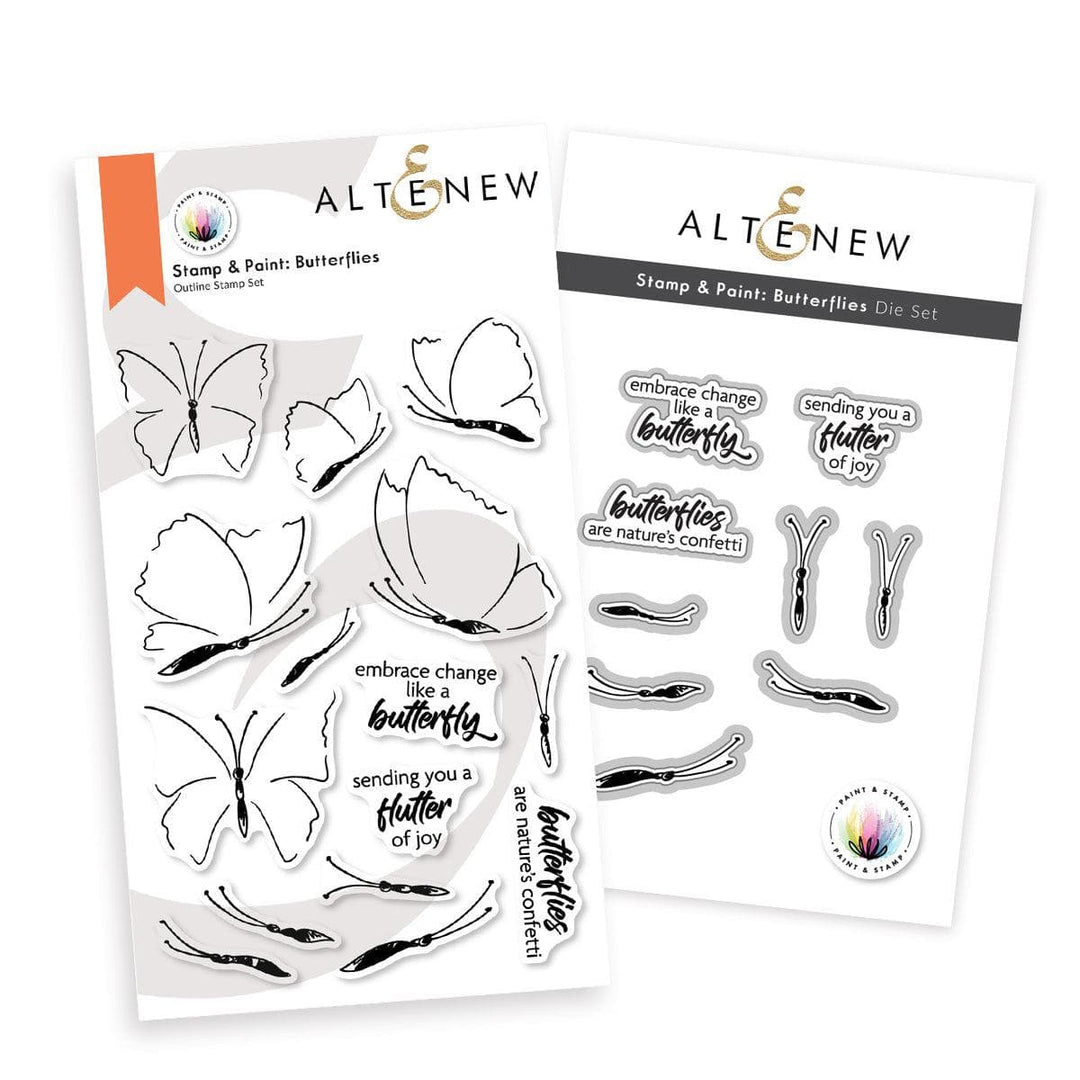 Stamp & Paint Butterflies