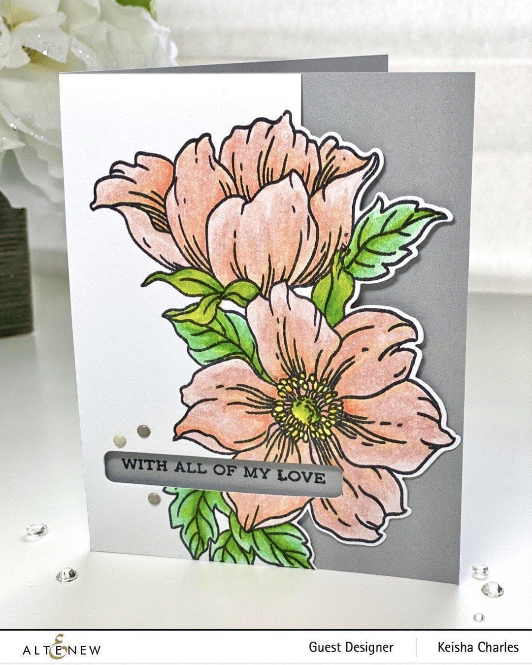 Altenew Stamp & Die Bundle Statement Flowers Stamp & Die Bundle