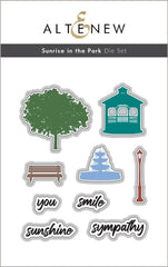 Altenew Stamp & Die Bundle Sunrise In The Park