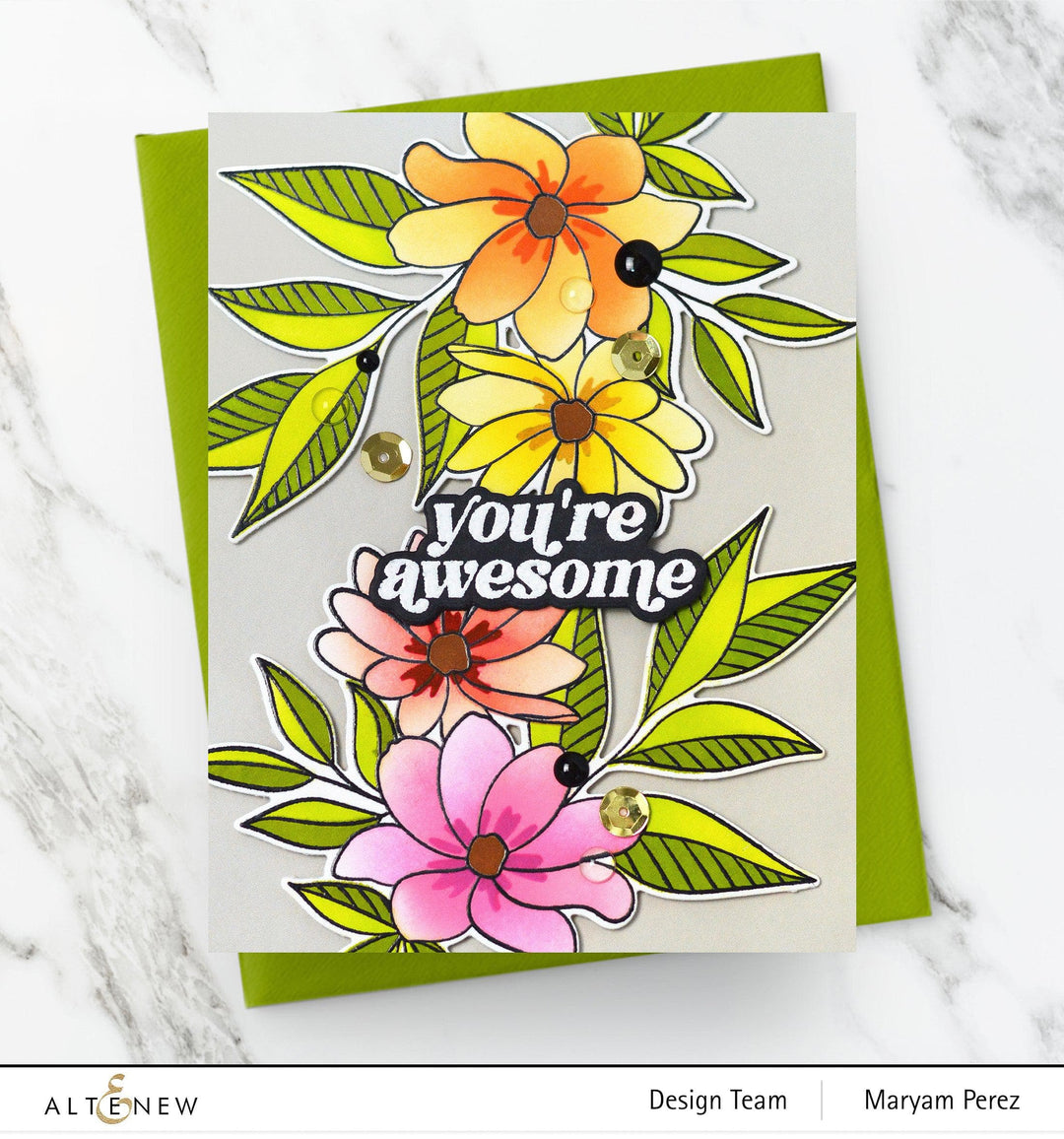 Altenew Stamp & Die Bundle Sweet Bouquet