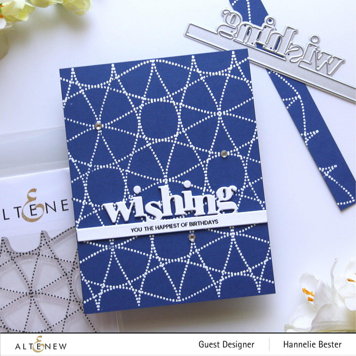 Altenew Stamp & Die Bundle Tiny Sentiments: Wishing Stamp & Die Bundle