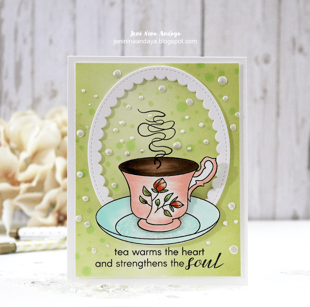 Altenew Stamp & Die Bundle Vintage Teacup Stamp & Die Bundle