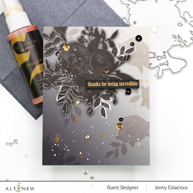 Altenew Stamp & Die Bundle Watercolor Halftone Stamp Set & Die Set & Painted Fantasy Washi Tape Bundle
