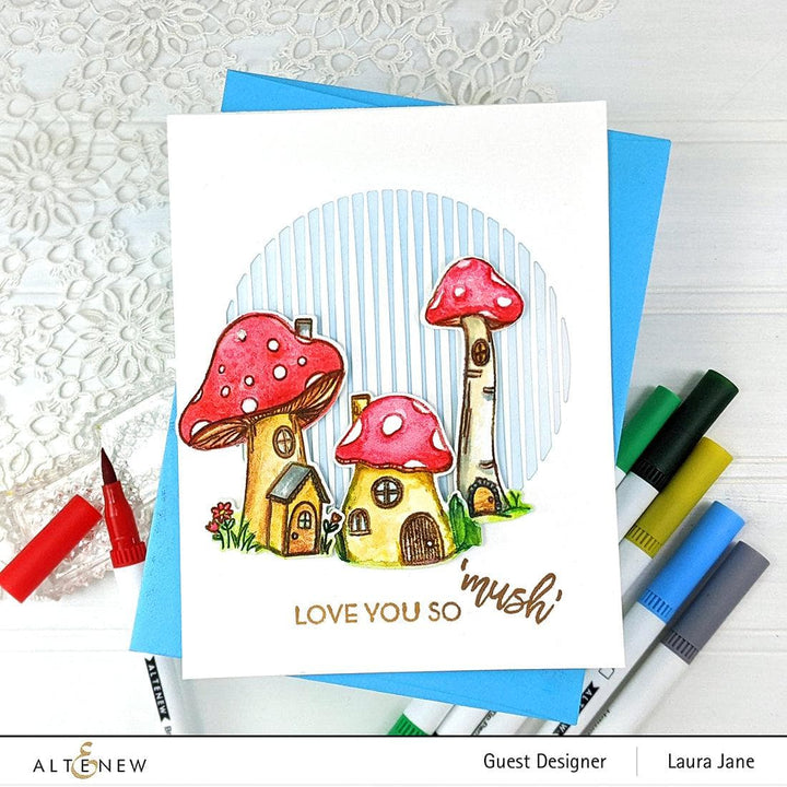 Altenew Stamp & Die Bundle Whimsical Mushroom House Stamp & Die Bundle