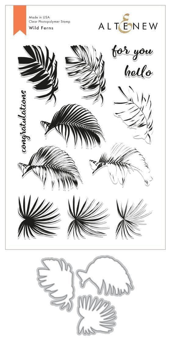 Altenew Stamp & Die Bundle Wild Ferns Stamp & Die Bundle