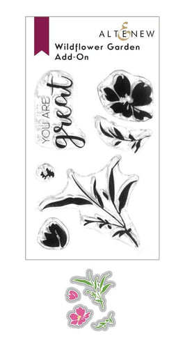 Altenew Stamp & Die Bundle Wildflower Garden Add-On Stamp & Die Bundle