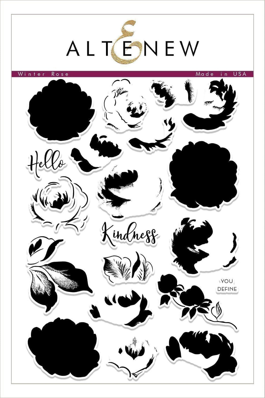 Altenew Stamp & Die Bundle Winter Rose Stamp & Die Bundle