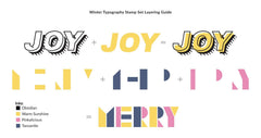 Altenew Stamp & Die Bundle Winter Typography Stamp & Die Bundle