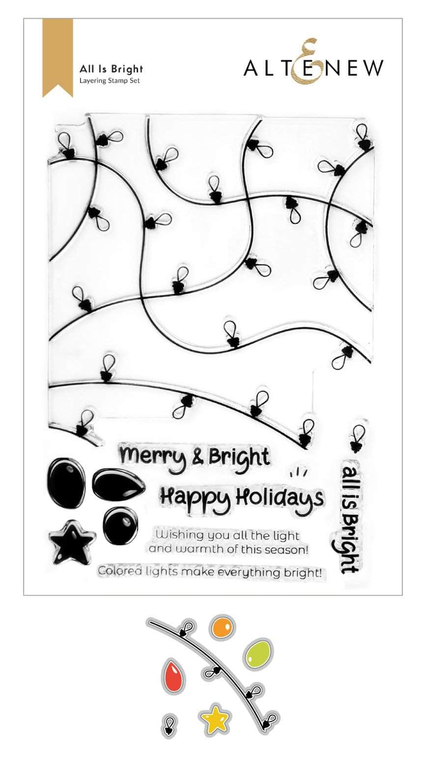 Altenew Stamp & Die Bundle All Is Bright Stamp & Die Bundle