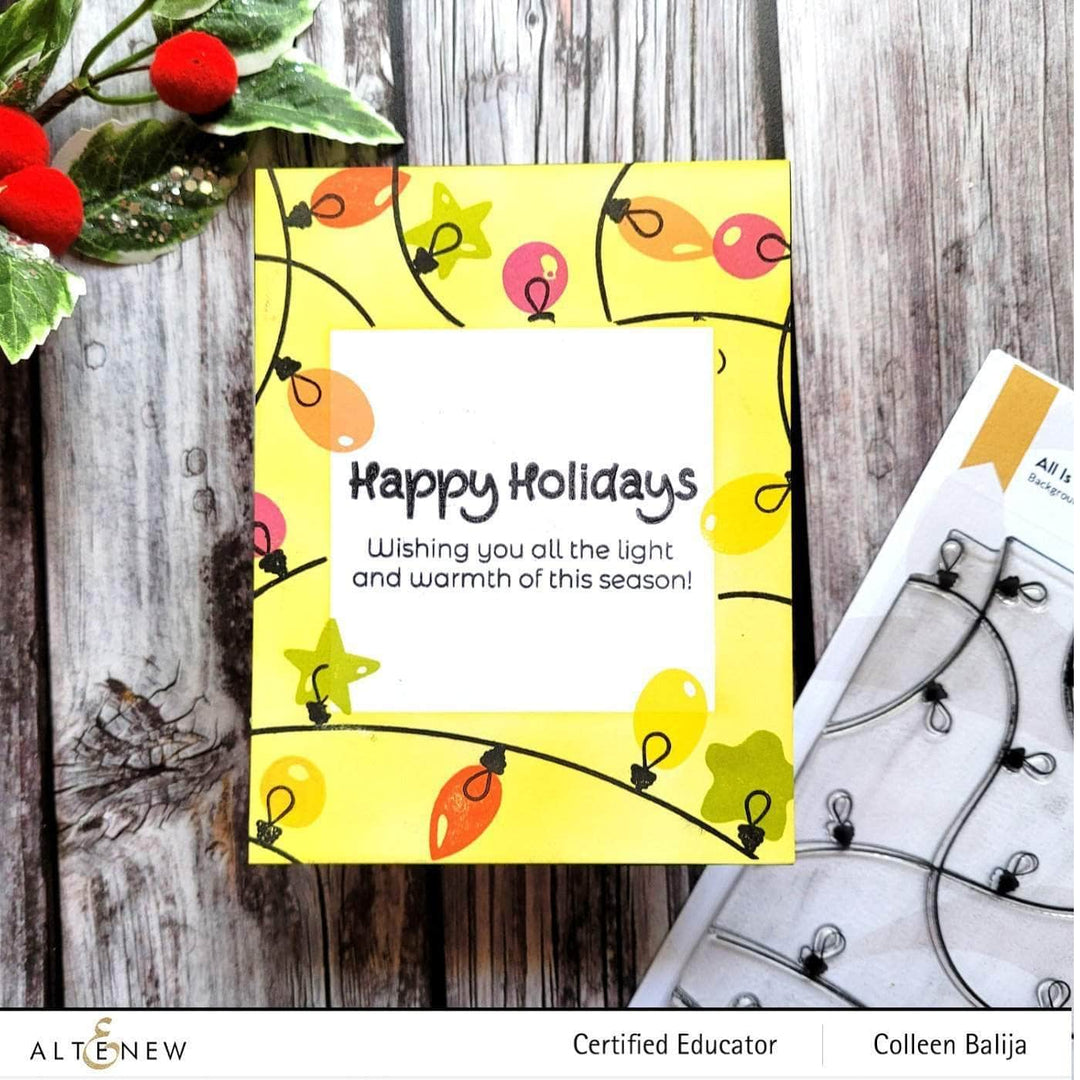 Altenew Stamp & Die Bundle All Is Bright Stamp & Die Bundle