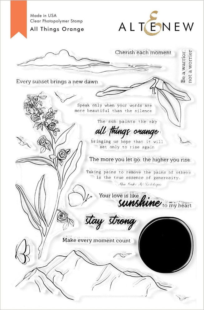 Altenew Stamp & Die Bundle All Things Orange Stamp & Die Bundle