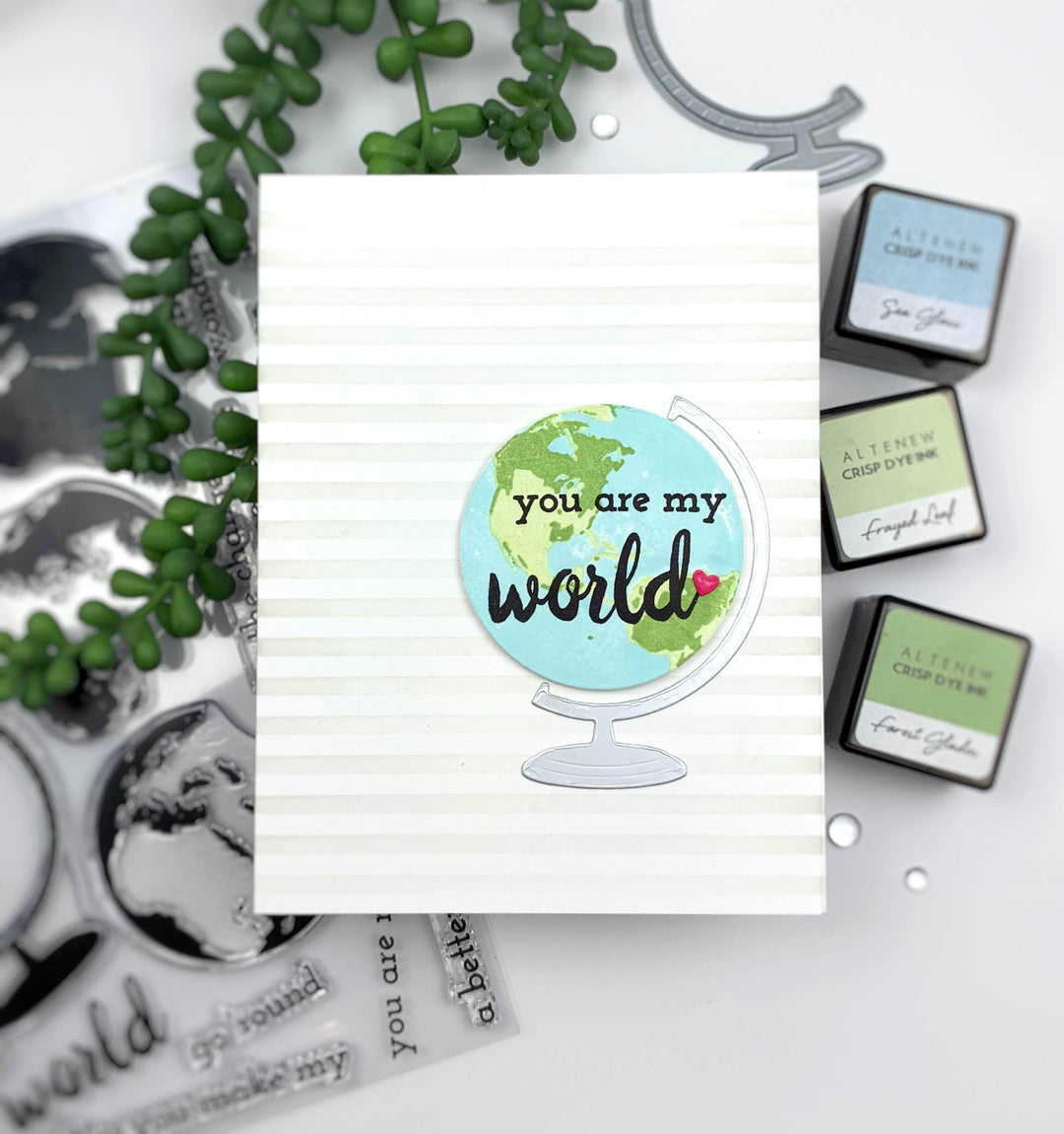 Altenew Stamp & Die Bundle Z - Big World Stamp & Die Bundle