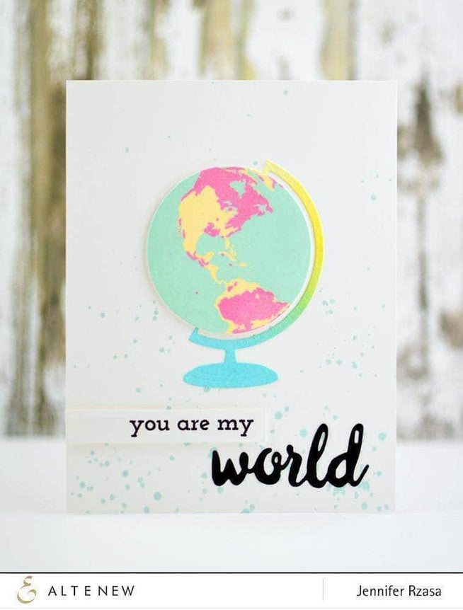 Altenew Stamp & Die Bundle Z - Big World Stamp & Die Bundle