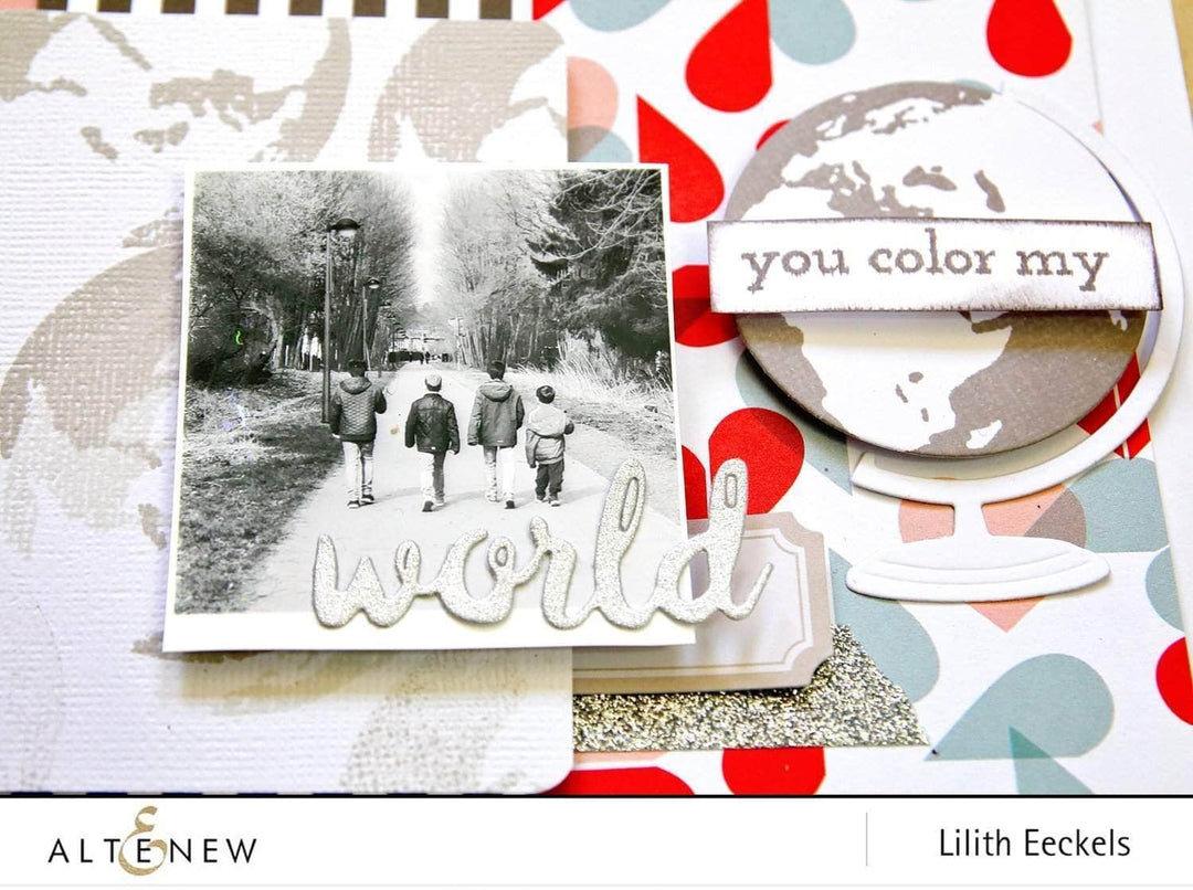 Altenew Stamp & Die Bundle Z - Big World Stamp & Die Bundle