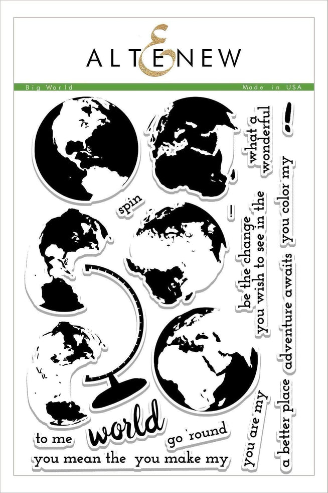 Altenew Stamp & Die Bundle Z - Big World Stamp & Die Bundle