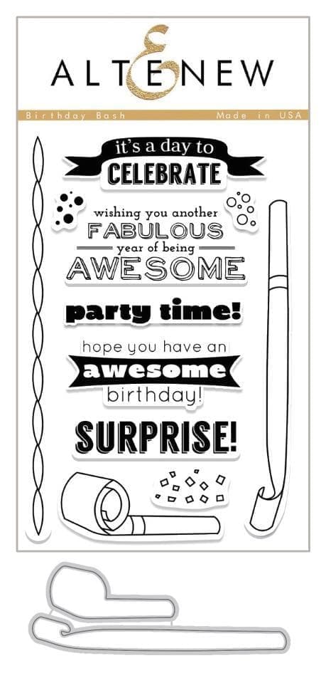 Altenew Stamp & Die Bundle Birthday Bash Stamp & Die Bundle