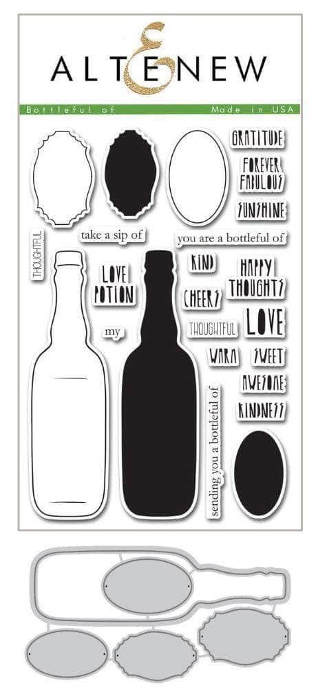 Altenew Stamp & Die Bundle Z - Bottleful of Stamp & Die Bundle