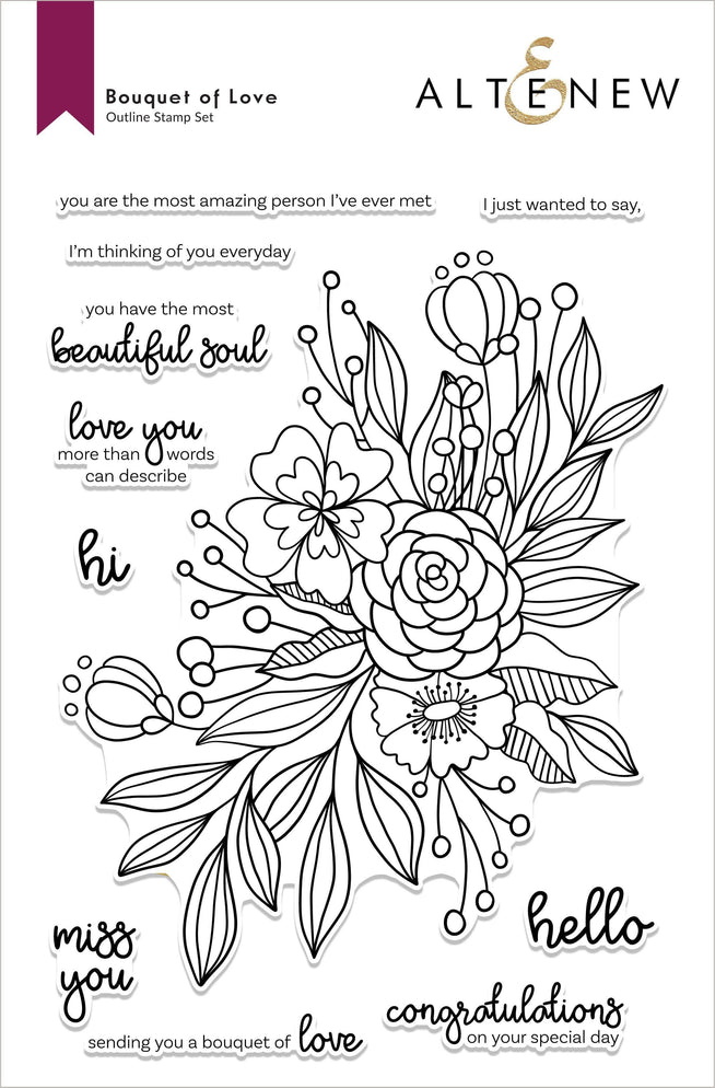Altenew Stamp & Die Bundle Bouquet of Love Stamp & Die Bundle