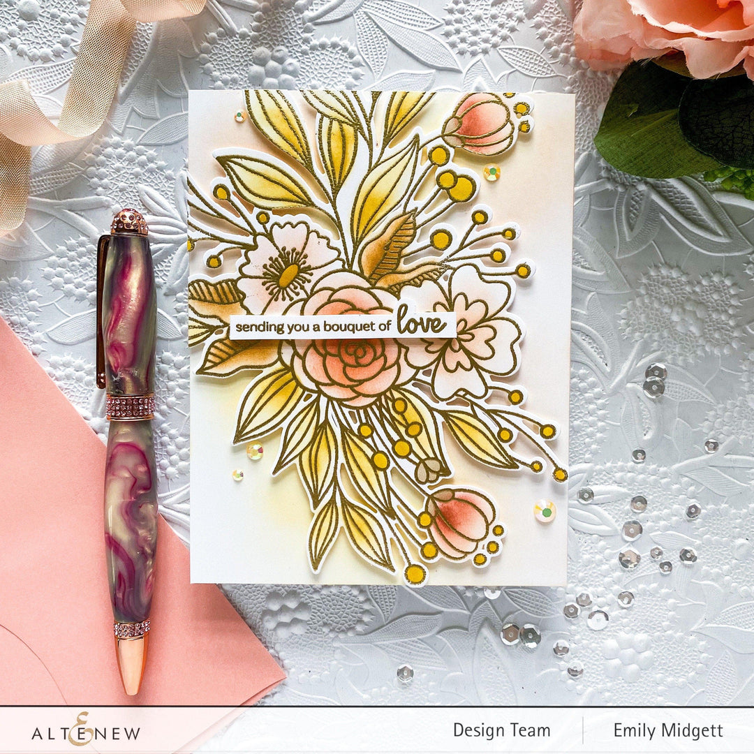 Altenew Stamp & Die Bundle Bouquet of Love Stamp & Die Bundle