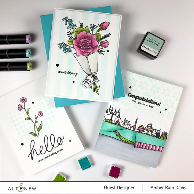 Altenew Stamp & Die Bundle Breezy Bouquet Stamp & Die Bundle