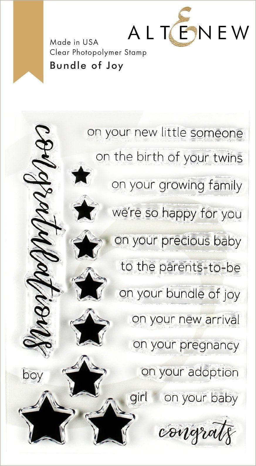 Altenew Stamp & Die Bundle Bundle of Joy Stamp & Die Bundle
