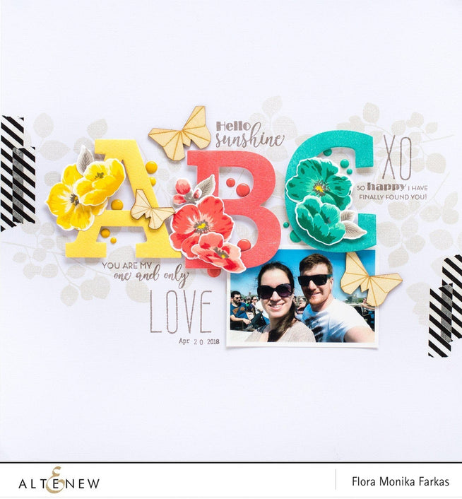 Altenew Stamp & Die Bundle Climbing Clematis Stamp & Die Bundle