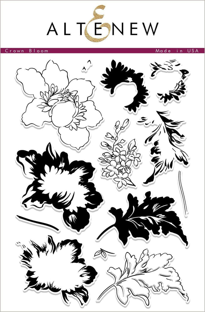 Altenew Stamp & Die Bundle Crown Bloom Stamp & Die Bundle