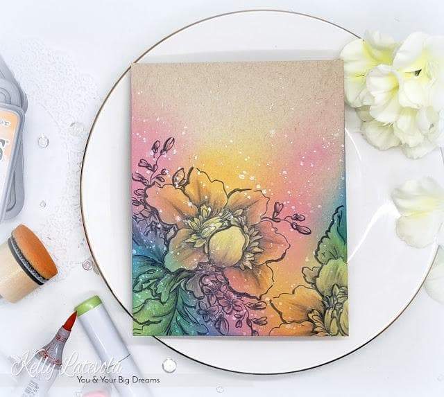Altenew Stamp & Die Bundle Crown Bloom Stamp & Die Bundle
