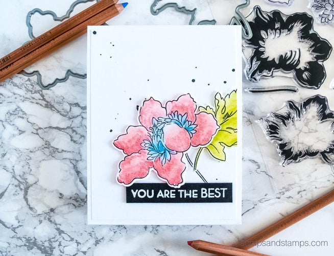 Altenew Stamp & Die Bundle Crown Bloom Stamp & Die Bundle