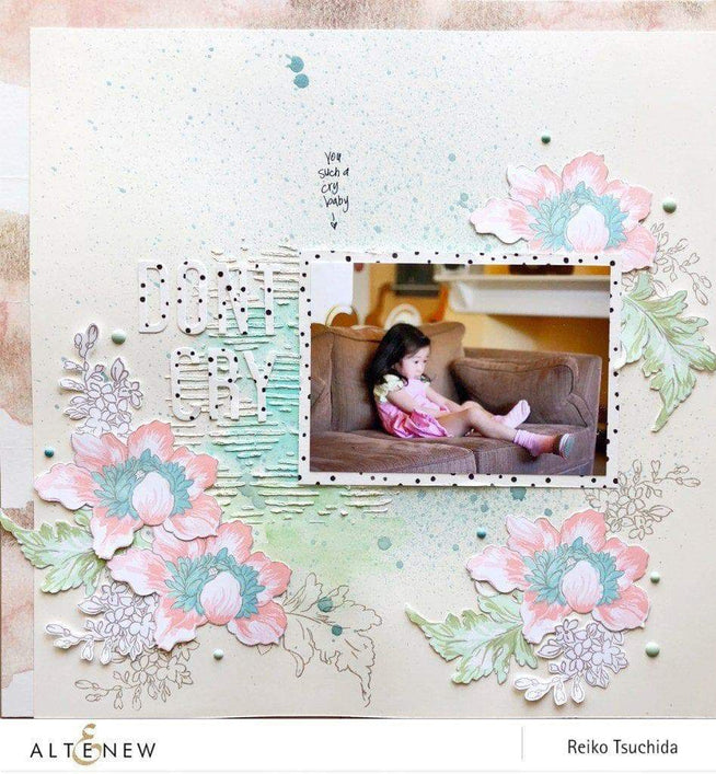 Altenew Stamp & Die Bundle Crown Bloom Stamp & Die Bundle