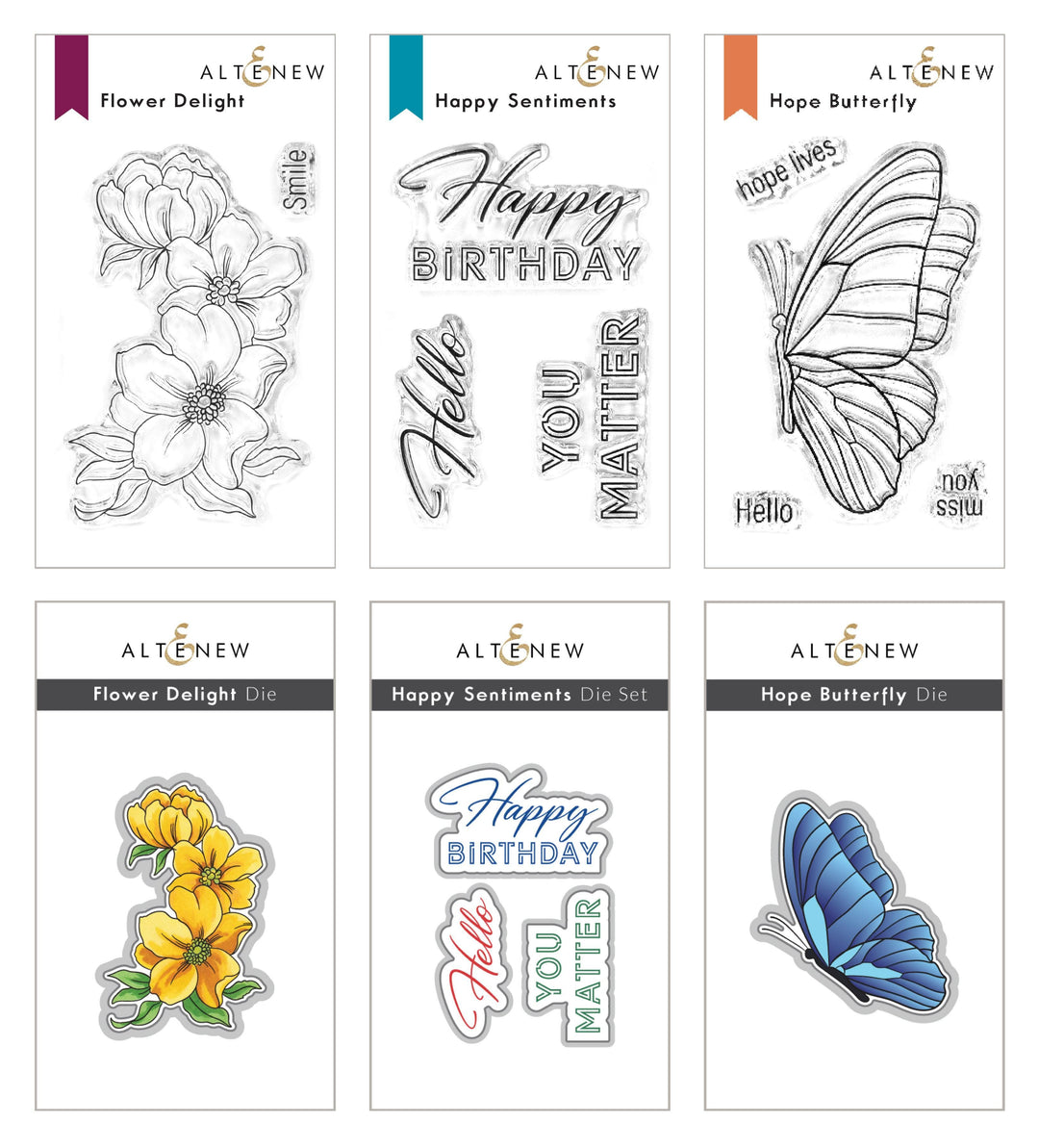 Altenew Stamp & Die Bundle Dreams Come True Mini Stamp & Die Bundle