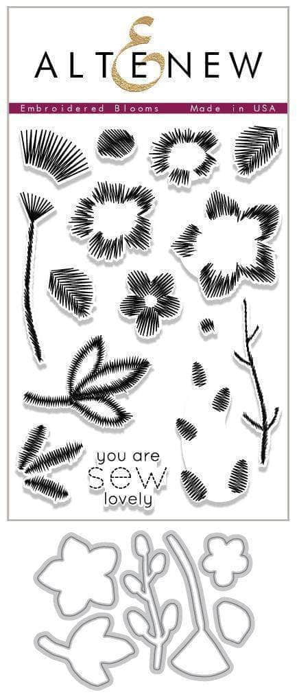 Altenew Stamp & Die Bundle Embroidered Blooms Stamp & Die Bundle